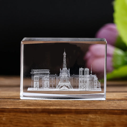 3D Laser Engraving Crystal Cube