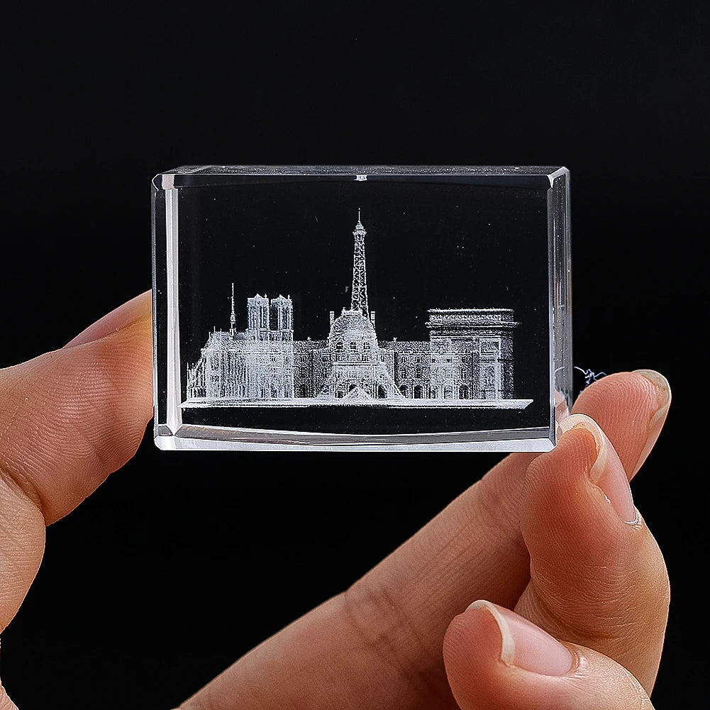 3D Laser Engraving Crystal Cube
