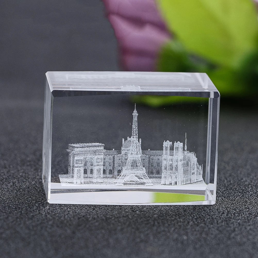 3D Laser Engraving Crystal Cube