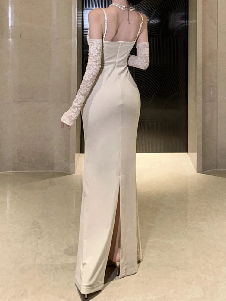 Women Bodycon Casual Solid Slim Long Dress