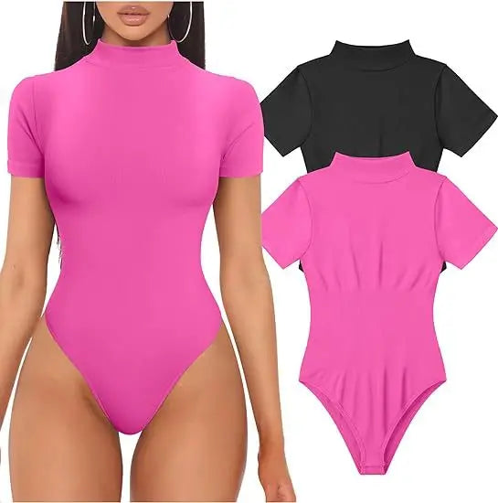 Short Sleeve Turtleneck Bodysuit